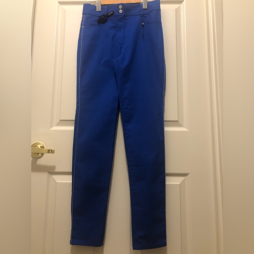 OLSEN Skinny Jeans in Electric Blue with Silver Trim (New!)